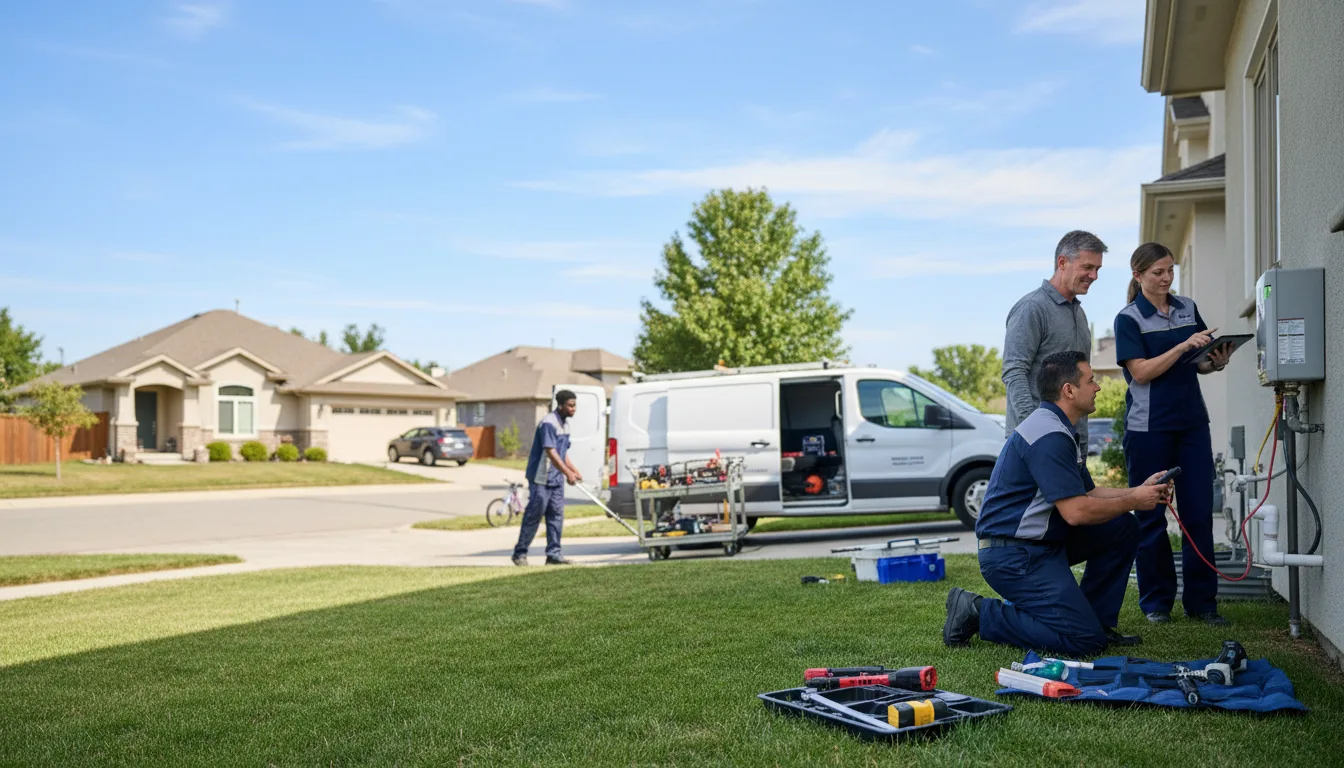 Tankless water heater service in Roseland, VA